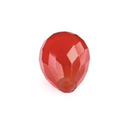 CARNELIAN FACETED DROPS (HALF DRILL 0.70MM) 10X7MM 3.11 Cts.