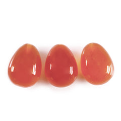CARNELIAN PLAIN EGGS (HALF DRILL) (MEDIUM/CLEAN) 11X8MM 5.01 Cts.