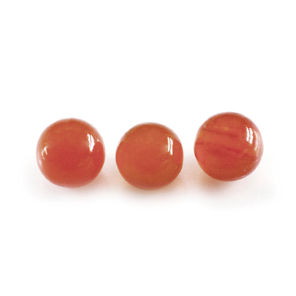 CARNELIAN PLAIN BALLS 4MM 0.50 Cts.