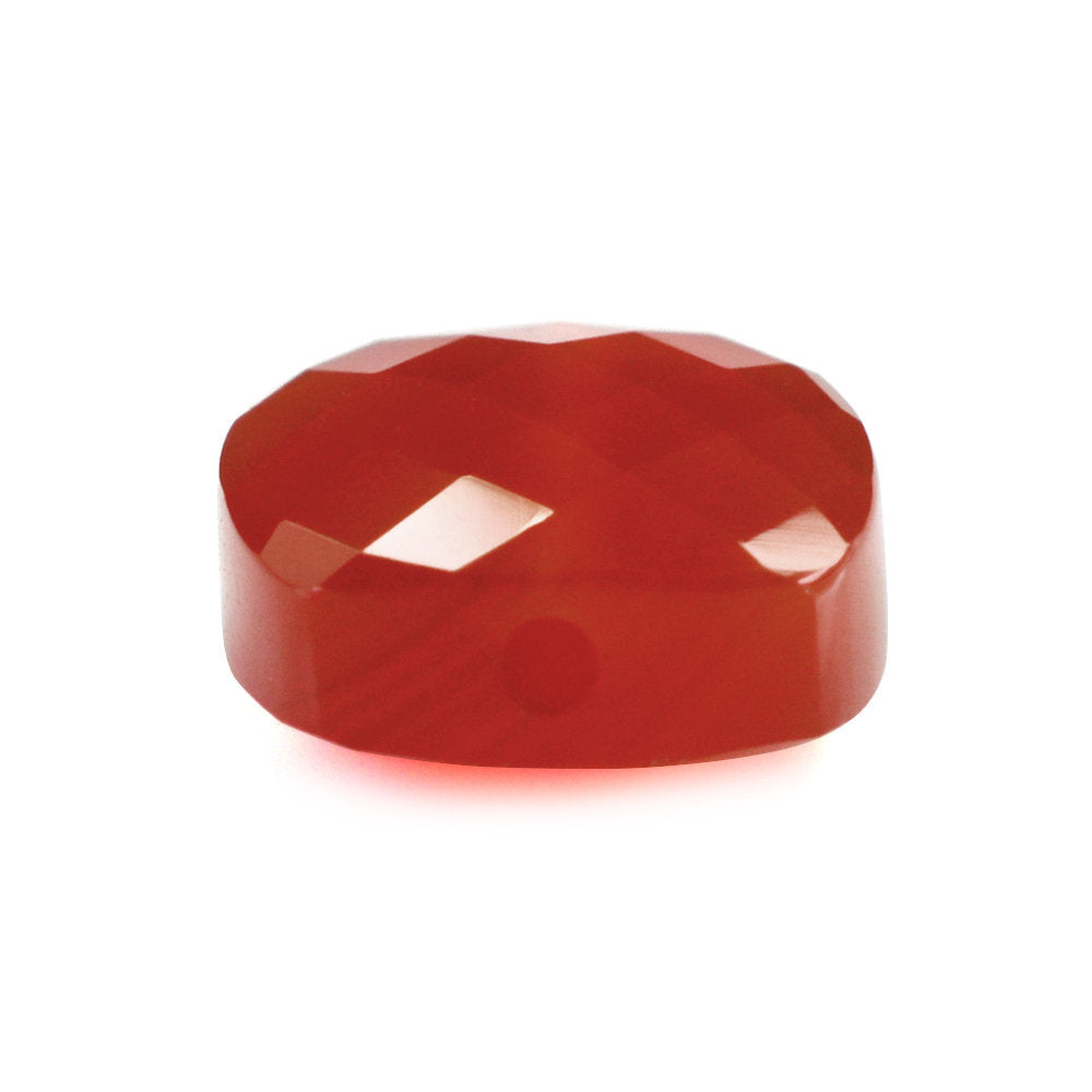 CARNELIAN CHECKER BRIOLETTE CUSHION (FULL DRILL) 12X10MM 5.20 Cts.