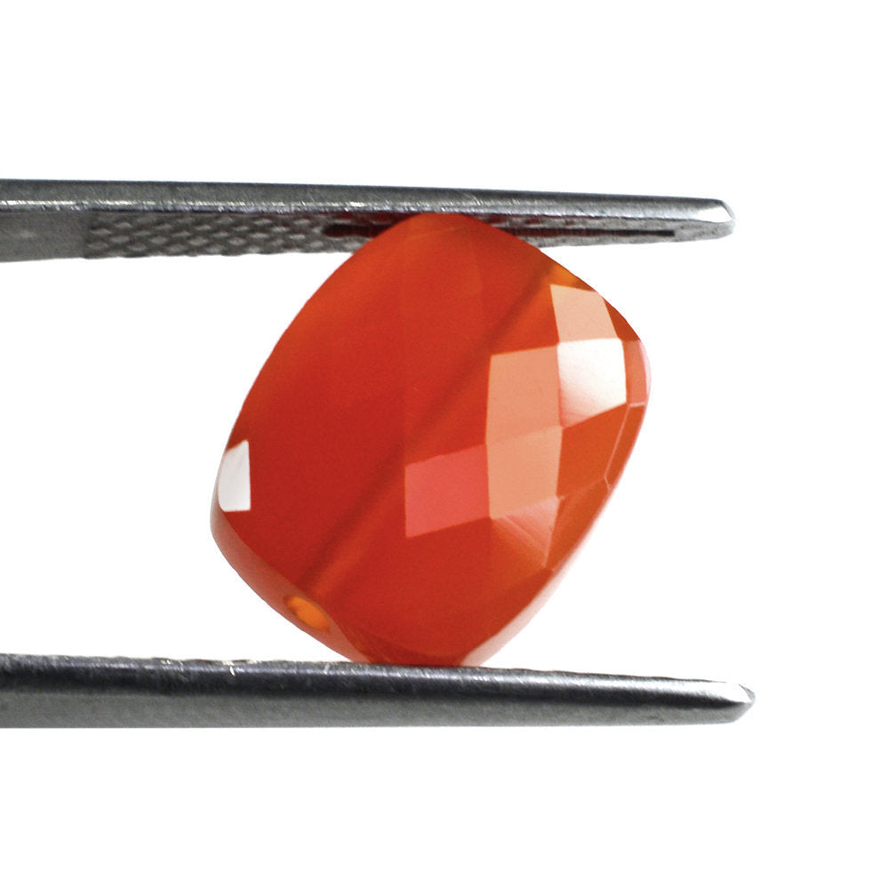 CARNELIAN CHECKER BRIOLETTE CUSHION (FULL DRILL) 12X10MM 5.20 Cts.