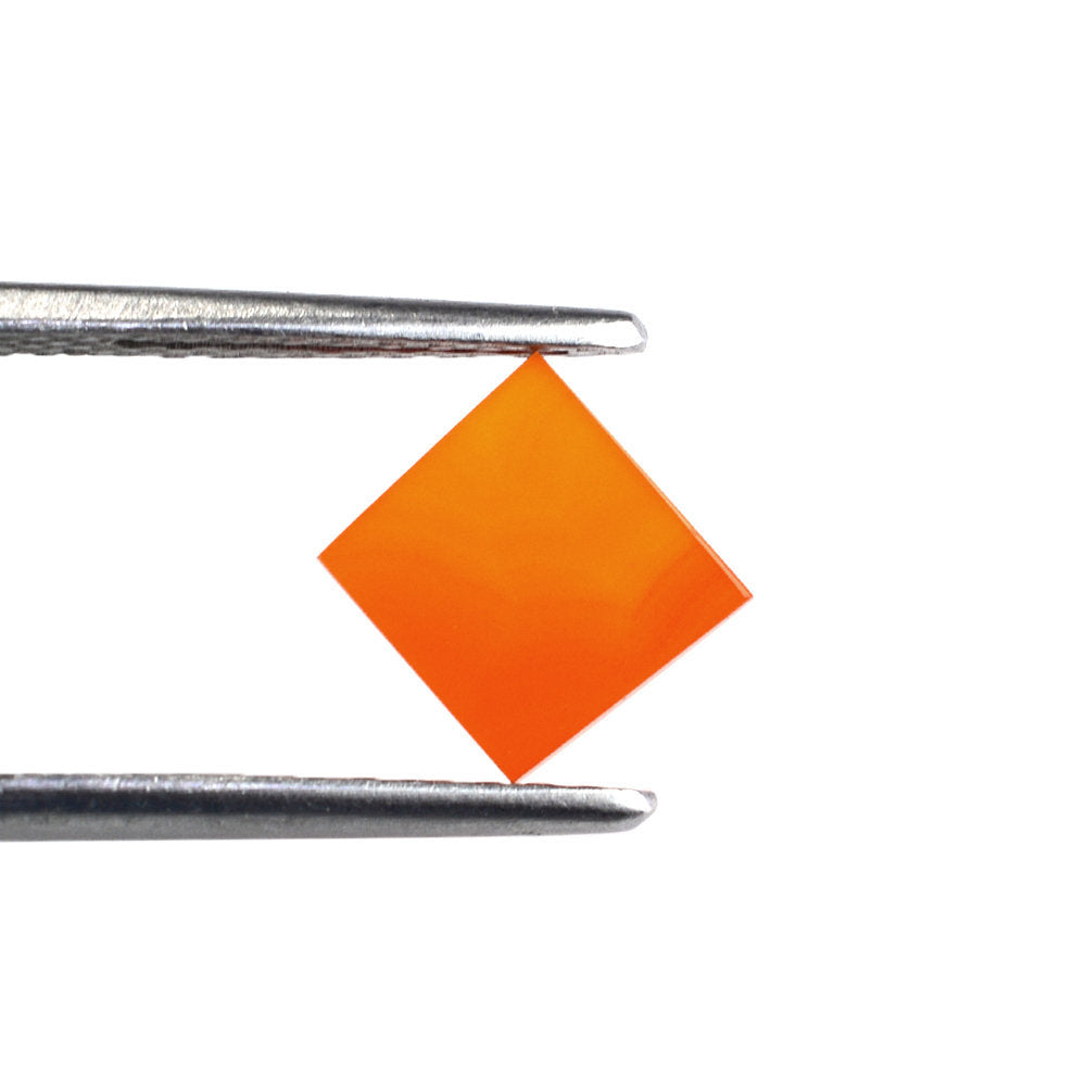 CARNELIAN SQUARE PLATE 7X6.60MM 0.93 Cts.