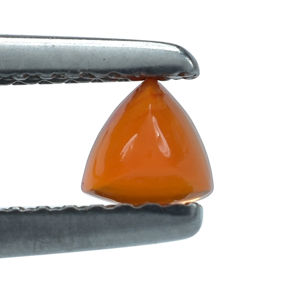 CARNELIAN SUGARLOAF TRILLION CAB (FLAT BOTTOM) 4MM (TH. 2.60-3.00MM) 0.29 Cts.