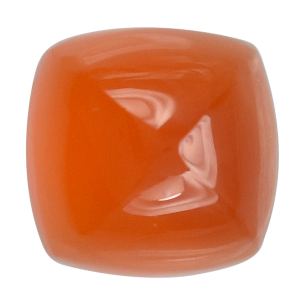 CARNELIAN SUGARLOAF CUSHION CAB (FLAT BOTTOM) 6MM 1.23 Cts.