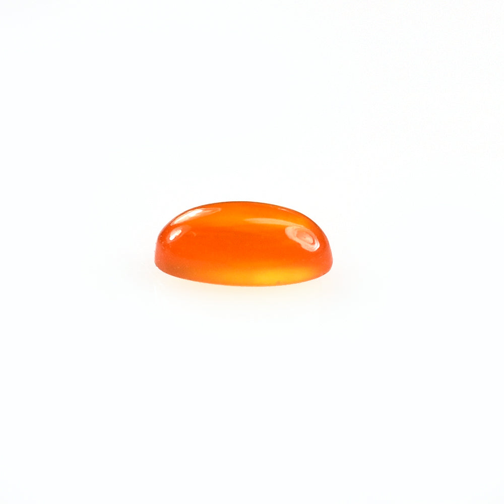 ORANGE CARNELIAN PLAIN OVAL CAB (MEDIUM/CLEAN) 5.00X3.00MM 0.22 CTS