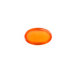 ORANGE CARNELIAN PLAIN OVAL CAB (MEDIUM/CLEAN) 5.00X3.00MM 0.22 CTS
