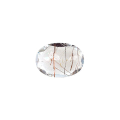 COPPER RUTILE QUARTZ CUT OVAL 7X5MM 0.68 Cts.