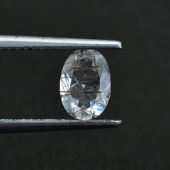 COPPER RUTILE QUARTZ CUT OVAL 7X5MM 0.68 Cts.