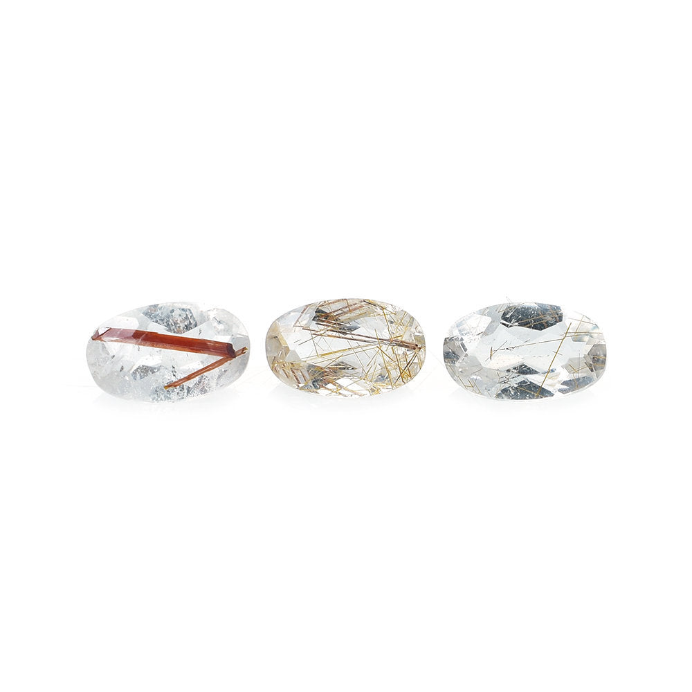 COPPER RUTILE QUARTZ CUT OVAL 5X3MM 0.20 Cts.