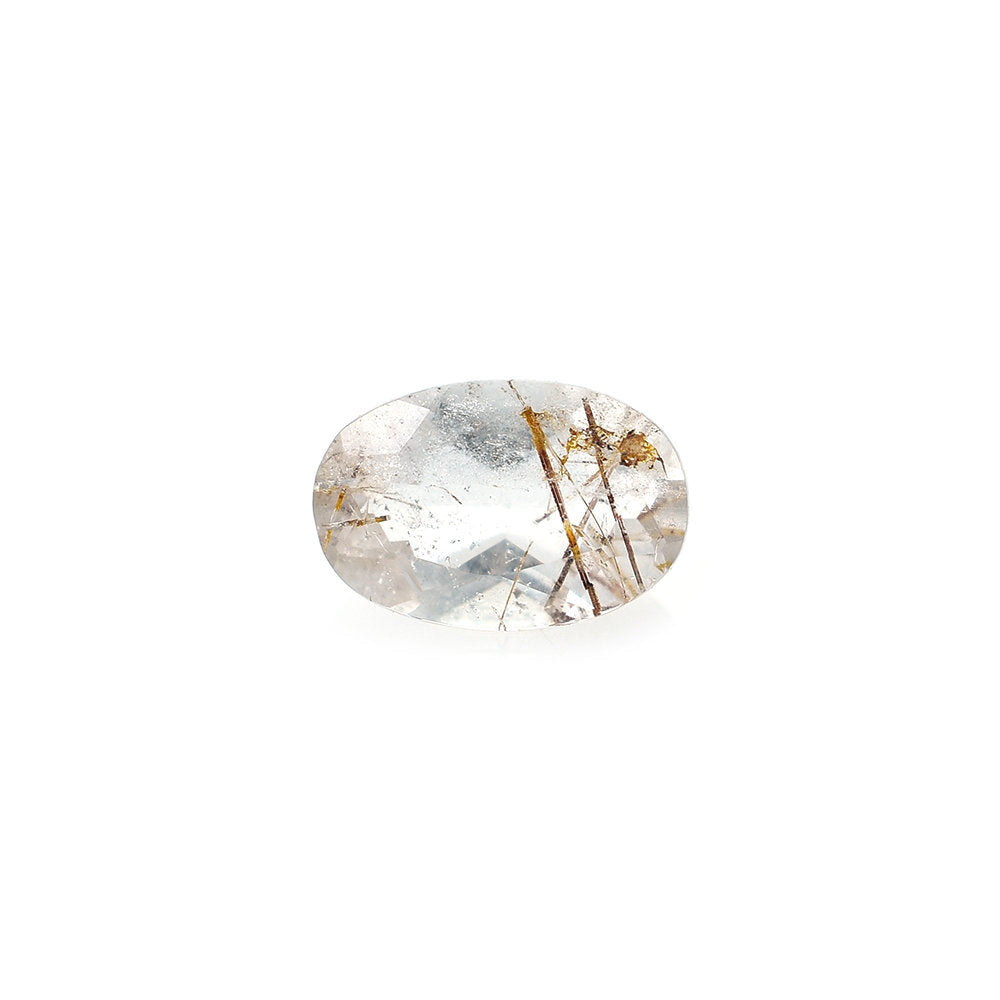 COPPER RUTILE QUARTZ CUT OVAL 6X4MM 0.41 Cts.