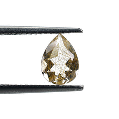 COPPER RUTILE QUARTZ CUT PEAR 8X6MM 1.24 Cts.