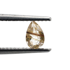 COPPER RUTILE QUARTZ CUT PEAR 6X4MM 0.37 Cts.