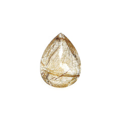 COPPER RUTILE QUARTZ CUT PEAR 8X6MM 1.02 Cts.