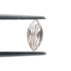 COPPER RUTILE QUARTZ CUT MARQUISE 8X4MM 0.45 Cts.