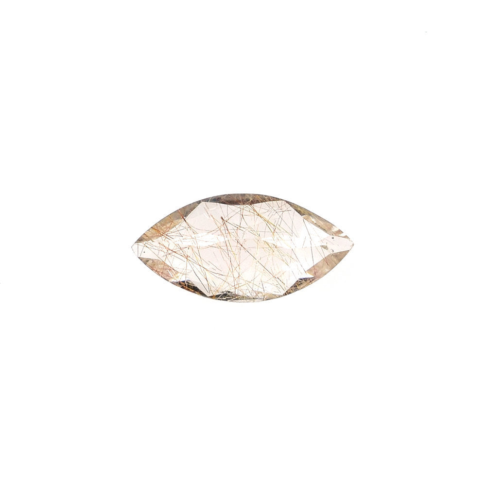 COPPER RUTILE QUARTZ CUT MARQUISE 8X4MM 0.47 Cts.