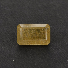 QUARTZ RUTILE COPPER STEP CUT OCTAGON 11X7 MM 3.09 Cts.
