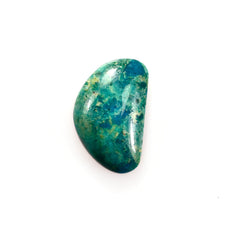 CHRYSOCOLLA PLAIN D SHAPE CAB 15.00X9.00 MM 2.71 CTS