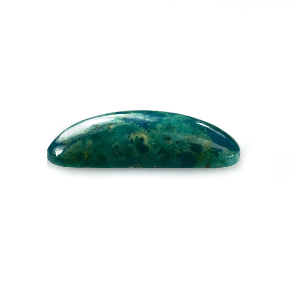 CHRYSOCOLLA PLAIN D SHAPE CAB 15.00X9.00 MM 2.71 CTS