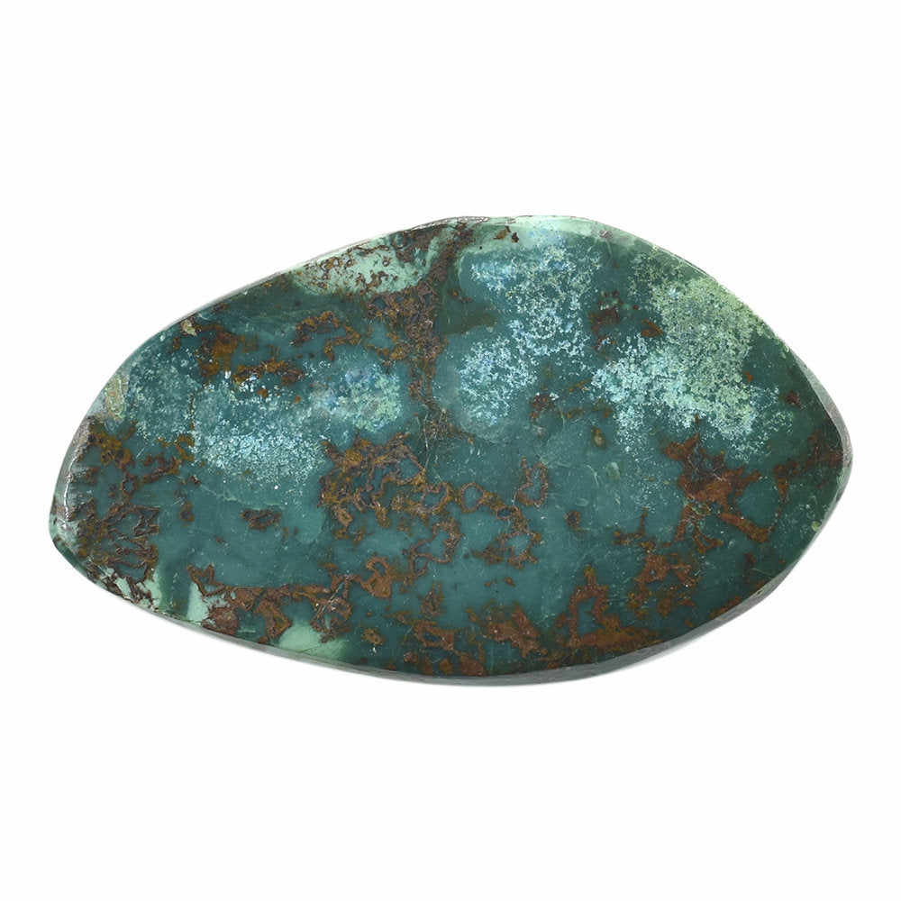 CHRYSOCOLLA CARVED SMOOTH NUGGET 28X16MM 15.09 Cts.
