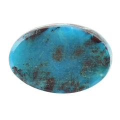 CHRYSOCOLLA ROSE CUT OVAL CAB 6X4MM 0.53 Cts.