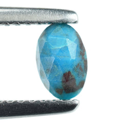 CHRYSOCOLLA ROSE CUT OVAL CAB 6X4MM 0.53 Cts.