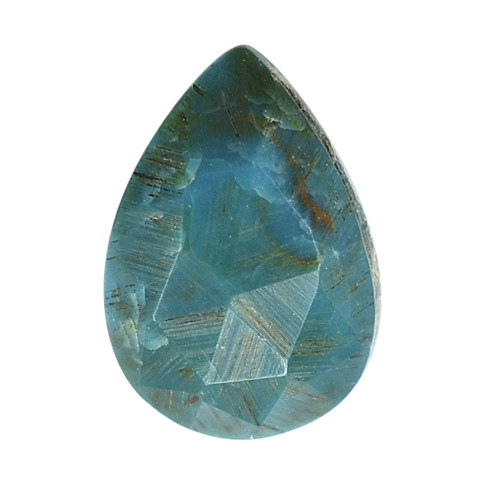CHRYSOCOLLA ROSE CUT PEAR CAB 6X4MM 0.42 Cts.