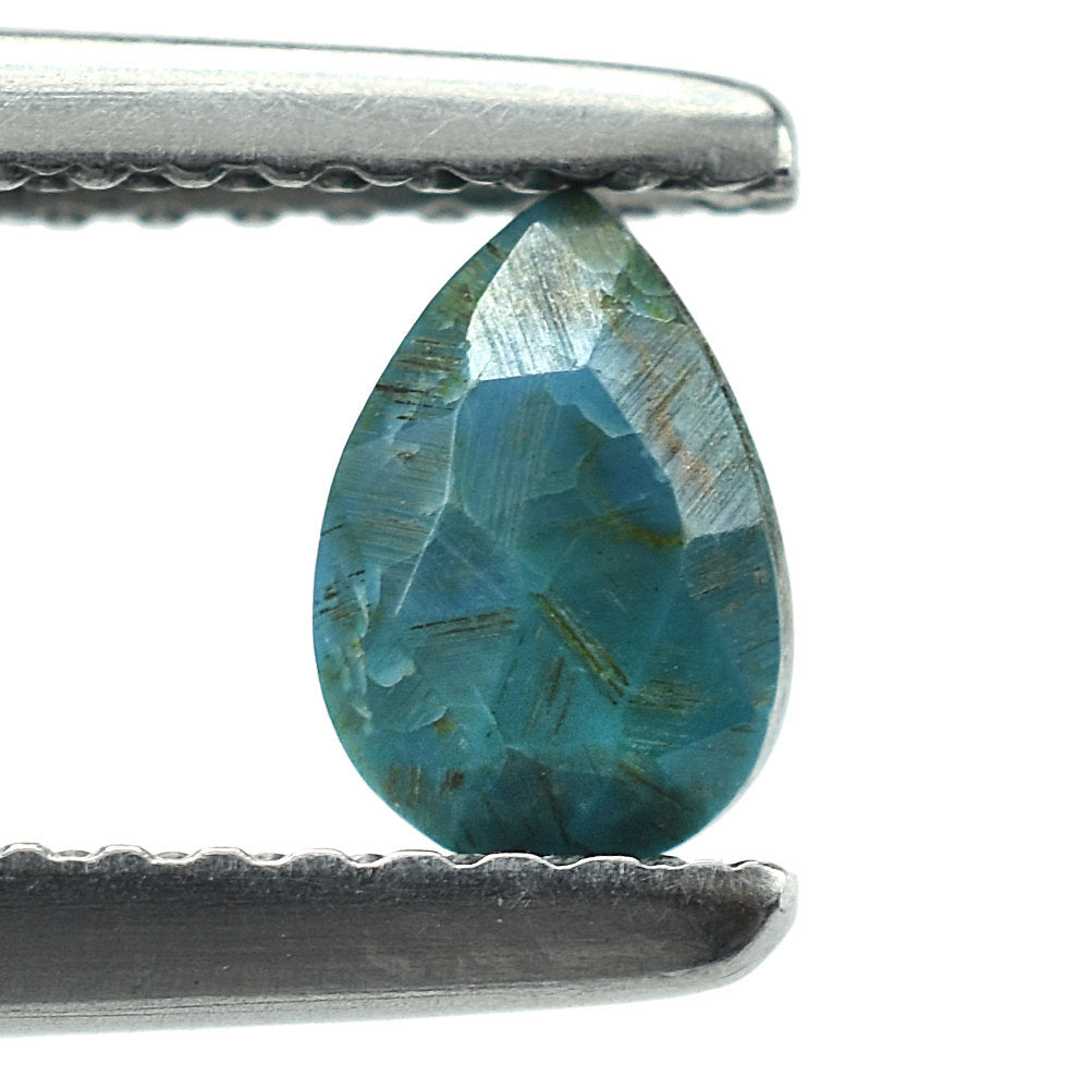 CHRYSOCOLLA ROSE CUT PEAR CAB 6X4MM 0.42 Cts.