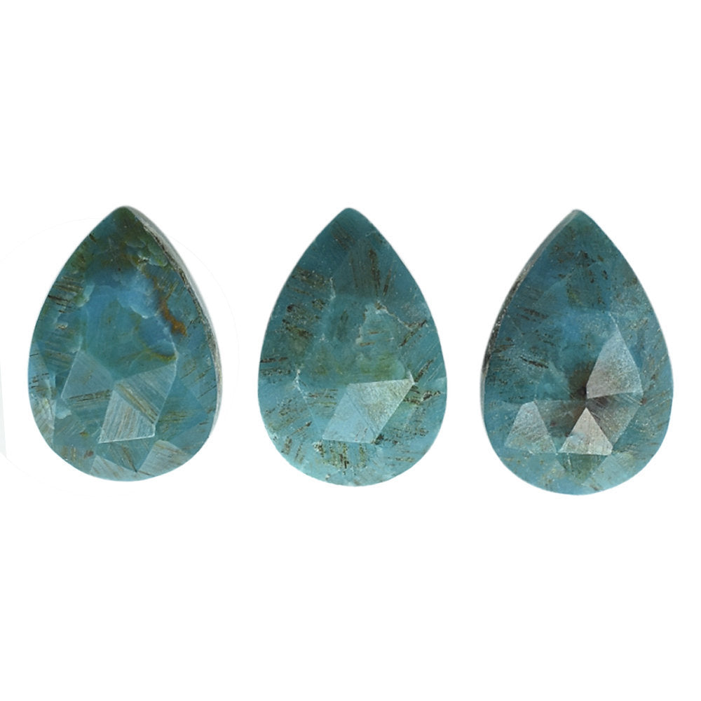 CHRYSOCOLLA ROSE CUT PEAR CAB 6X4MM 0.42 Cts.