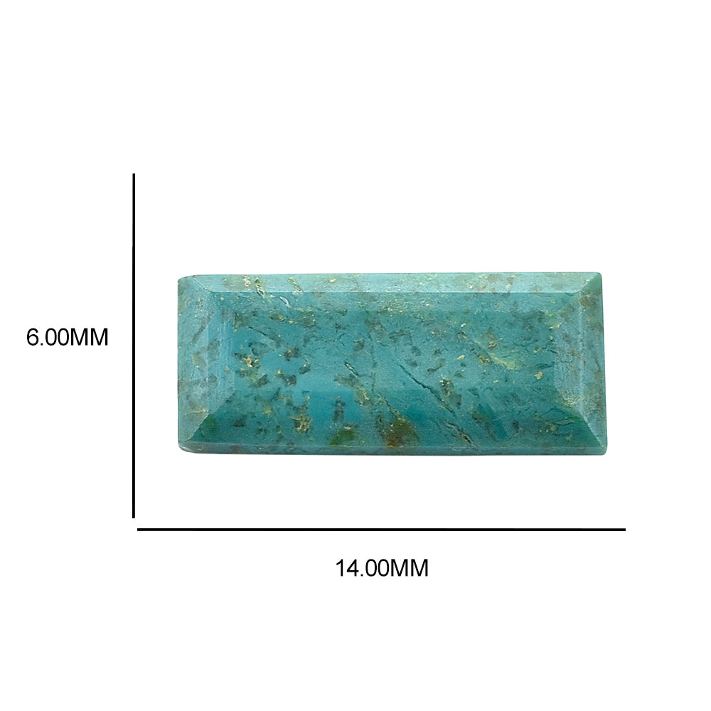 CHRYSOCOLLA CUT BAGUETTE 14X6MM 2.74 Cts.