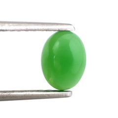 NATURAL CHRYSOPRASE OVAL CAB 8X6MM 1.22 Cts.