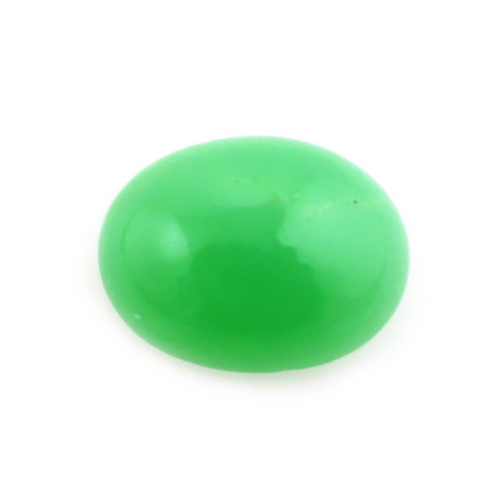 NATURAL CHRYSOPRASE OVAL CAB 8X6MM 1.20 Cts.