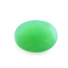 NATURAL CHRYSOPRASE OVAL CAB 8X6MM 1.20 Cts.