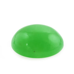 NATURAL CHRYSOPRASE OVAL CAB 10X8MM 2.63 Cts.