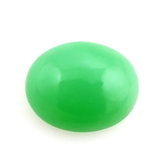 NATURAL CHRYSOPRASE OVAL CAB 10X8MM 2.55 Cts.