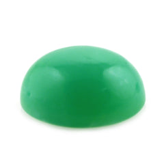 NATURAL CHRYSOPRASE OVAL CAB 12X10MM 4.51 Cts.