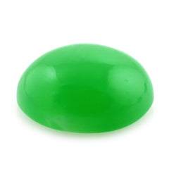 NATURAL CHRYSOPRASE OVAL CAB 12X10MM (MEDIUM/CLEAN) 4.63 Cts.