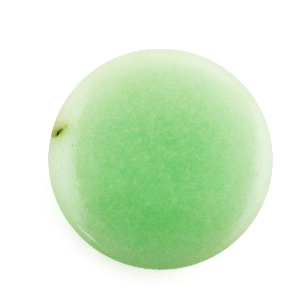 MINT CHRYSOPRASE ROUND CAB 10MM 2.65 Cts.