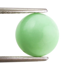 MINT CHRYSOPRASE ROUND CAB 10MM 2.65 Cts.