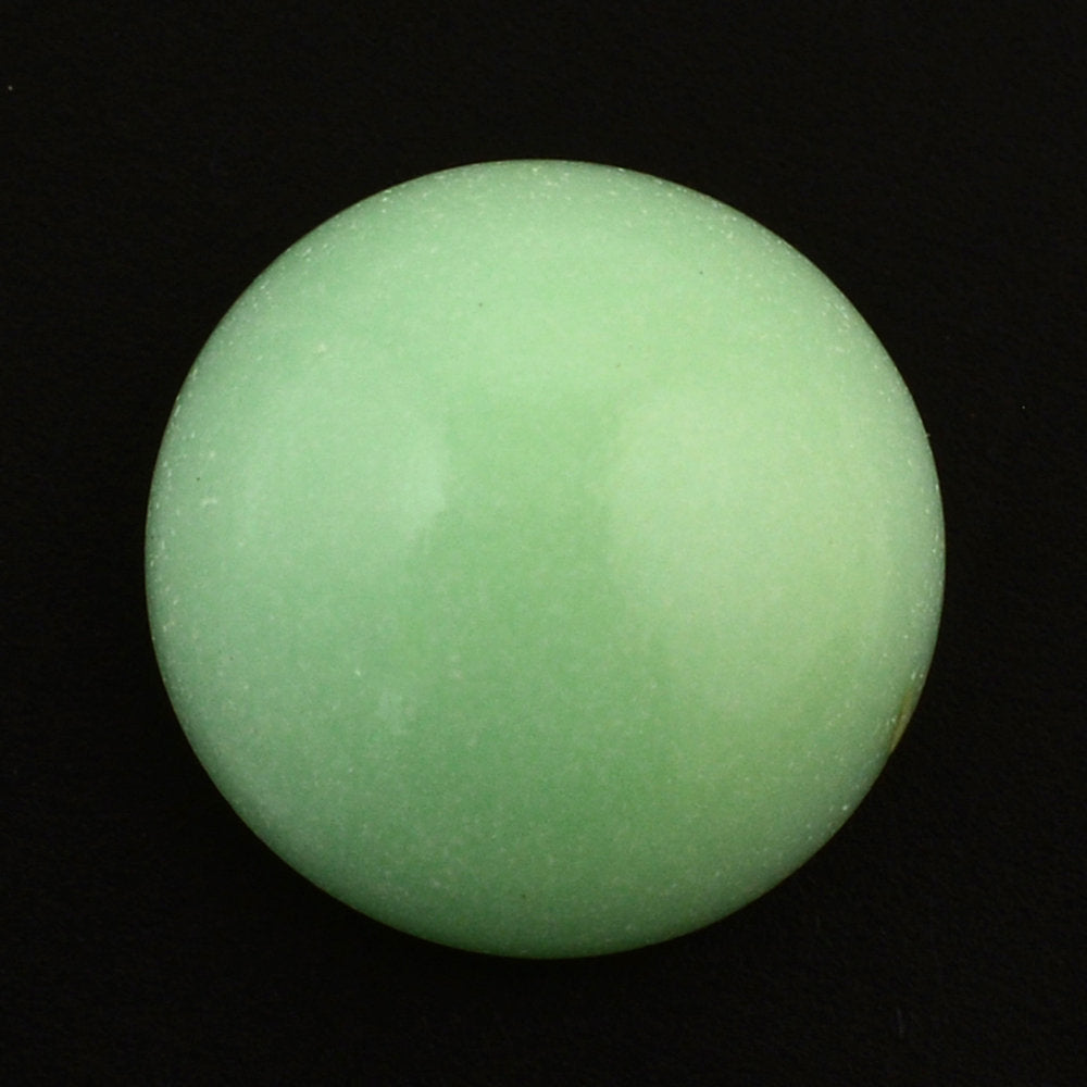 MINT CHRYSOPRASE ROUND CAB 10MM 2.65 Cts.