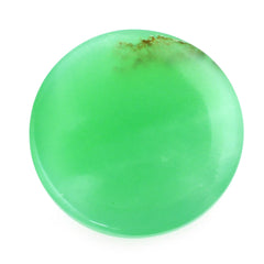 NATURAL CHRYSOPRASE ROUND CAB 12MM 6.33 Cts.