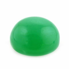 NATURAL CHRYSOPRASE ROUND CAB 12MM 6.88 Cts.
