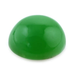 NATURAL CHRYSOPRASE ROUND CAB 12MM 6.45 Cts.