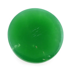 NATURAL CHRYSOPRASE ROUND CAB 12MM 6.45 Cts.