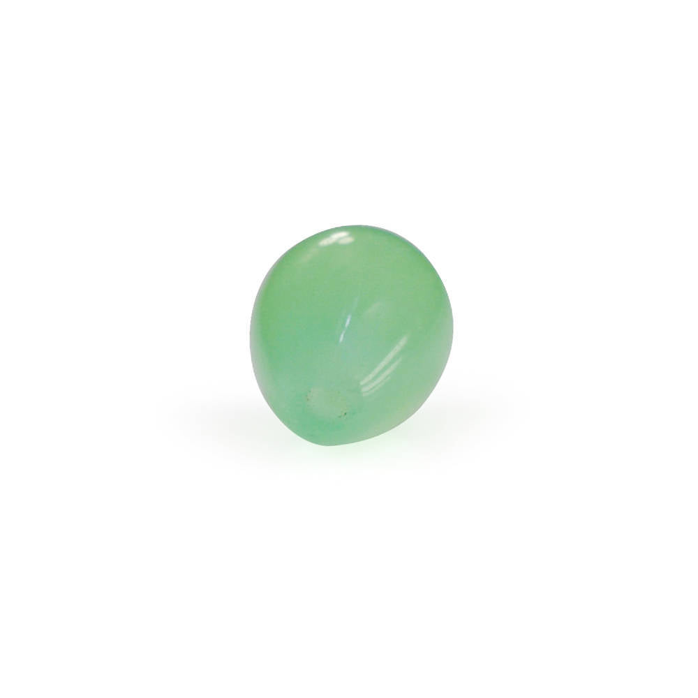 NATURAL CHRYSOPRASE PLAIN DROP (HALF DRILL) 6X4MM 0.68 Cts.