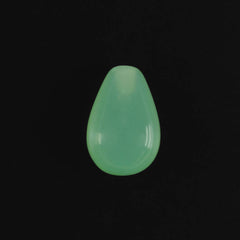 NATURAL CHRYSOPRASE PLAIN DROP (HALF DRILL) 6X4MM 0.68 Cts.