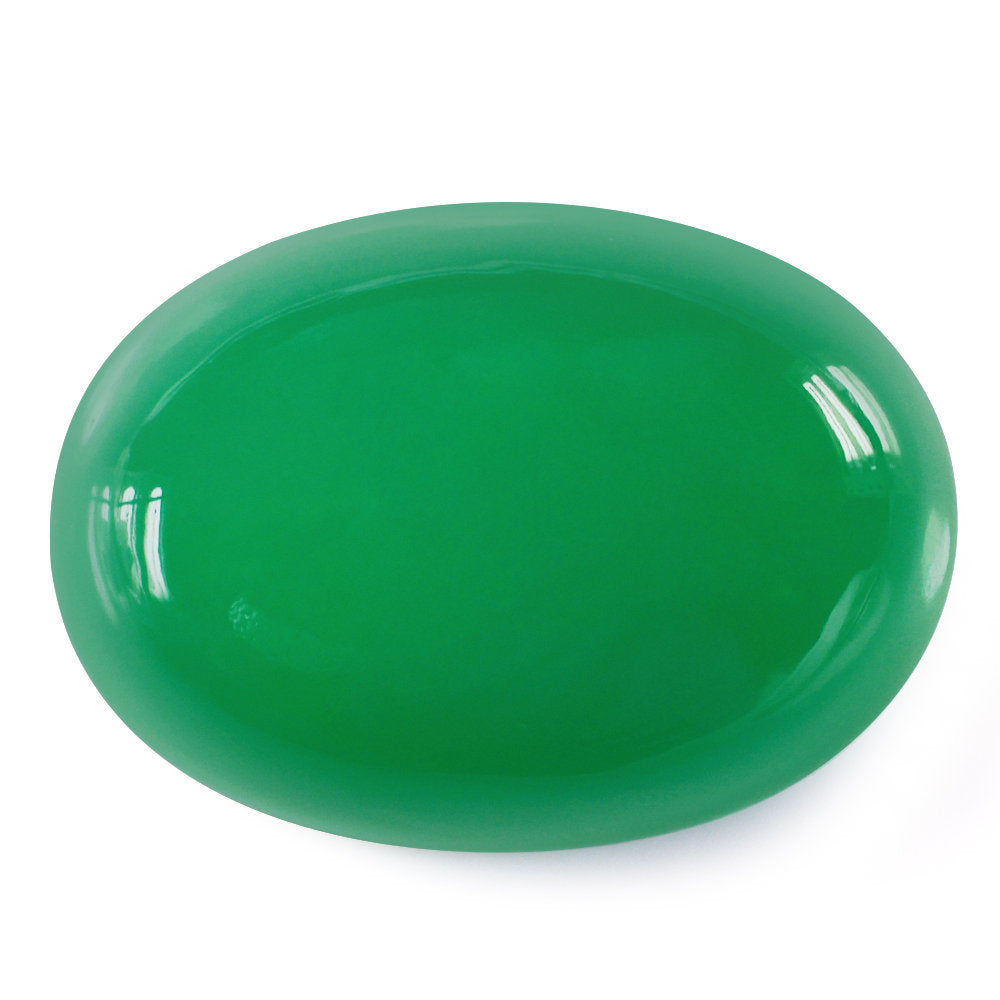 CHRYSOPRASE OVAL CAB 28X20MM 41.05 Cts.