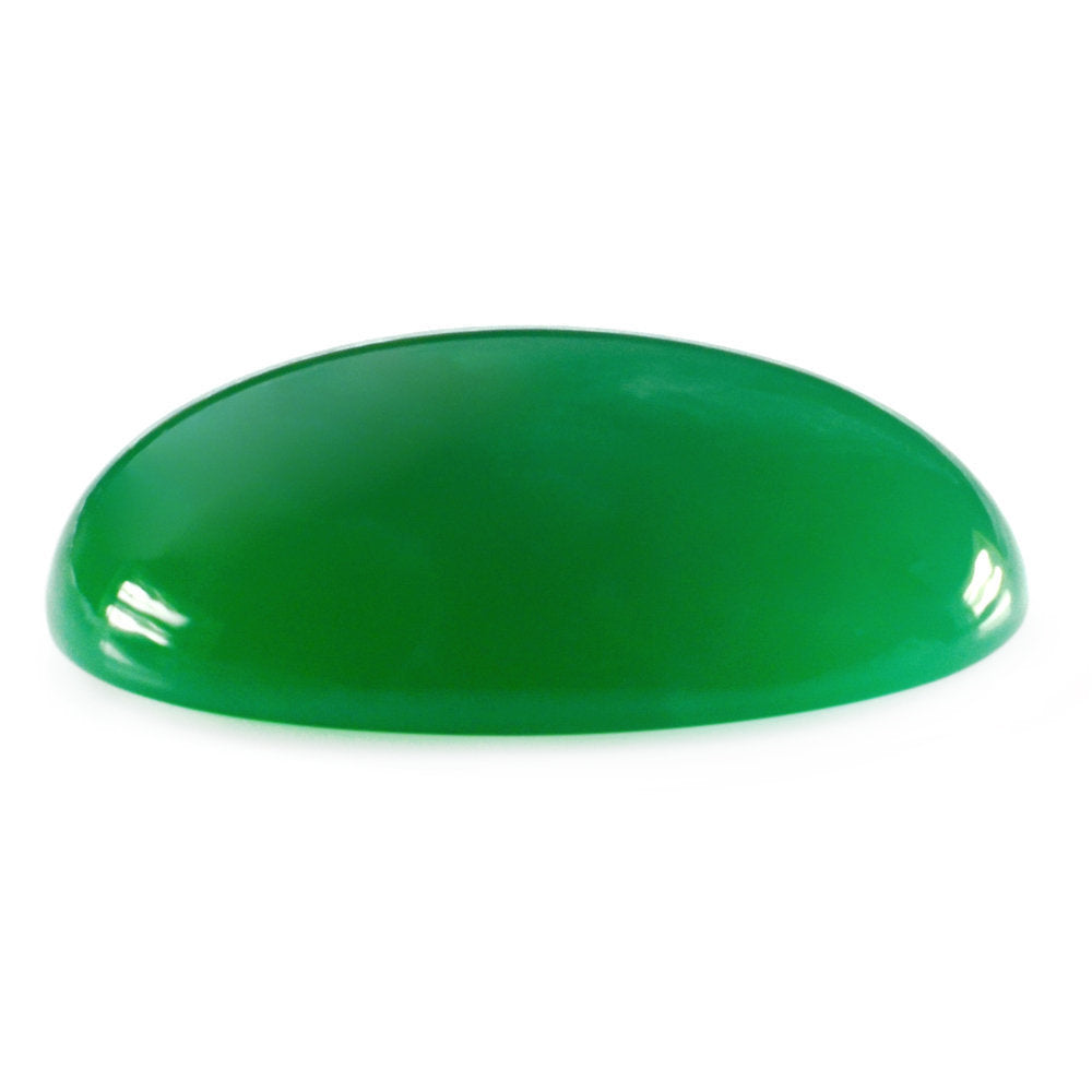 CHRYSOPRASE OVAL CAB 30X21MM 42.65 Cts.