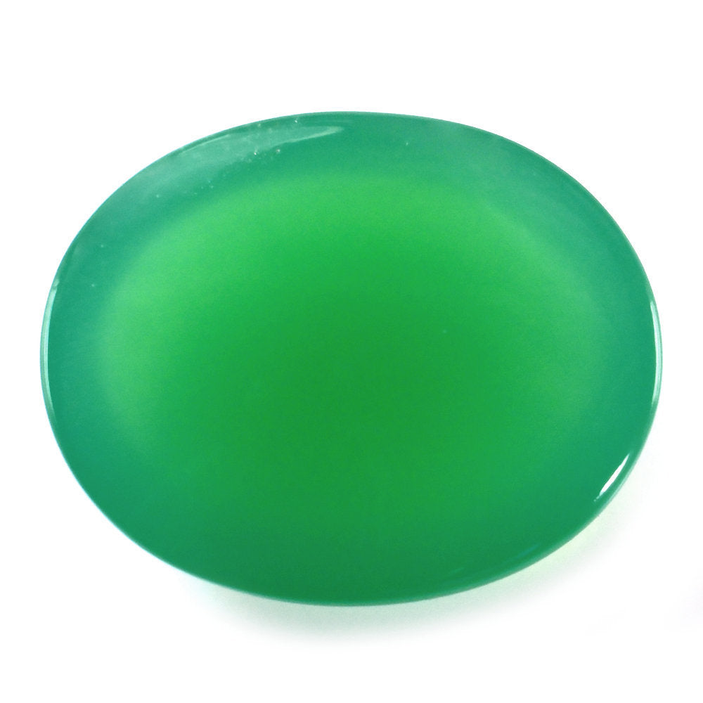 CHRYSOPRASE OVAL CAB 16X13MM 9.35 Cts.