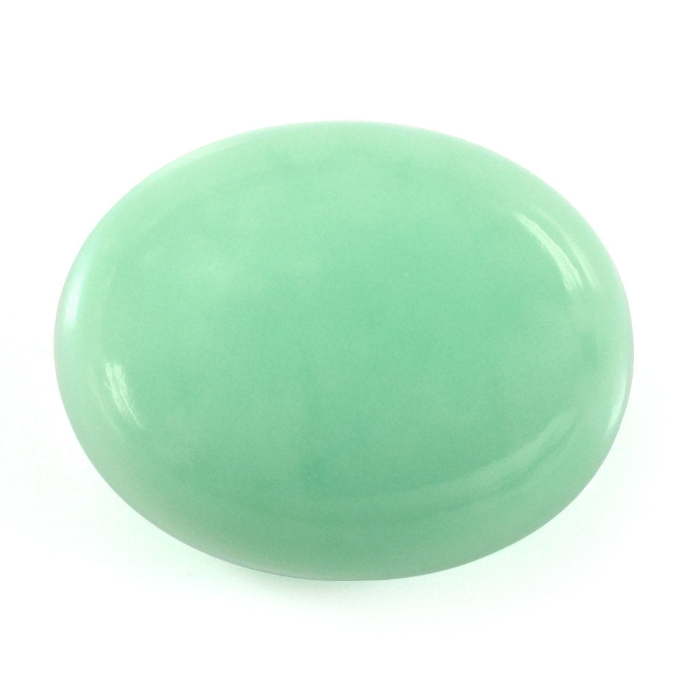 MINT CHRYSOPRASE PLAIN OLIVE SHAPE (FULL DRILL) 14.80X11.90MM 11.23 Cts.
