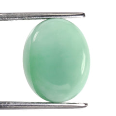 MINT CHRYSOPRASE PLAIN OLIVE SHAPE (FULL DRILL) 14.80X11.90MM 11.23 Cts.